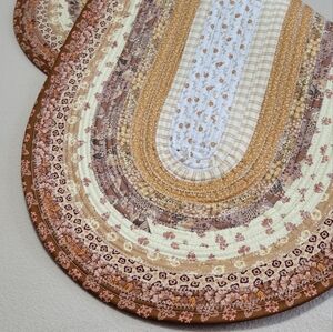 Multicolor Braided Oval Rug